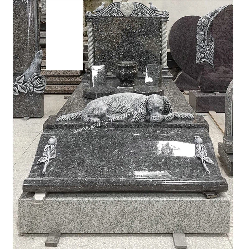 Dog and Doves Headstone Memorial Dog and Doves Headstone Memorial