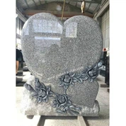 Roses And Heart Headstone