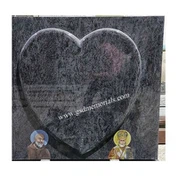 St Pio And St Patrick Etch Gravestone