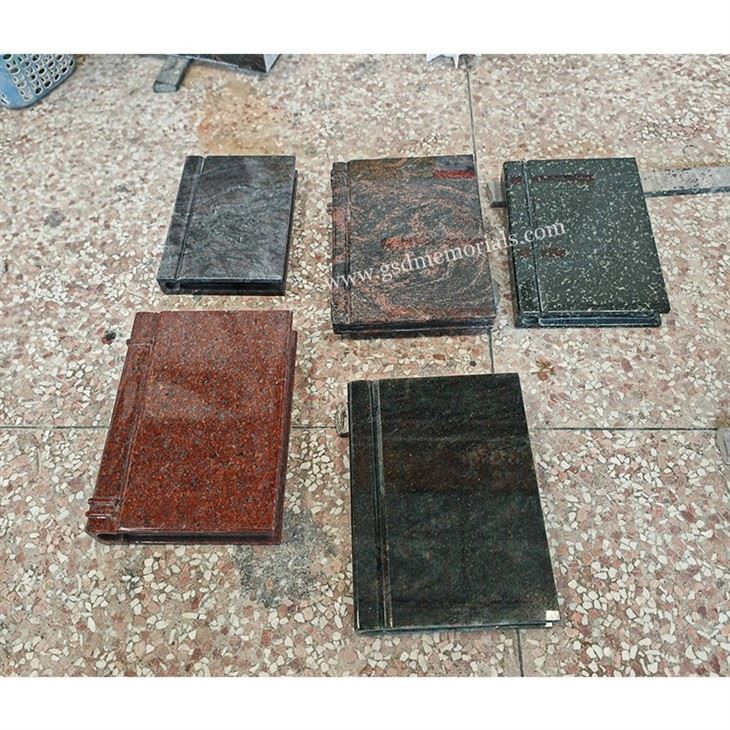 Hand Carved Granite Book
