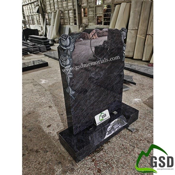 Dark Bahama Blue Antique Roses Monument