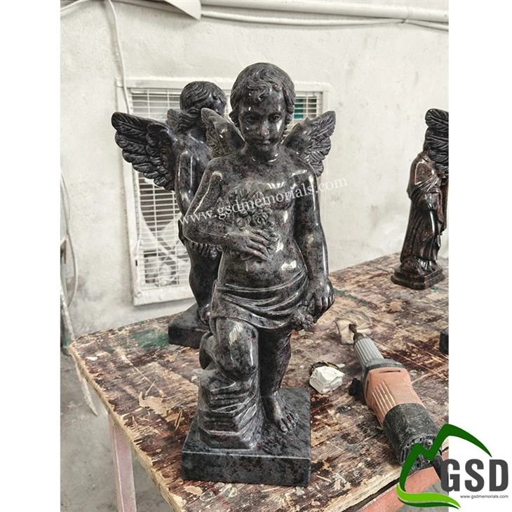 Granite Little Angel Statue Monument