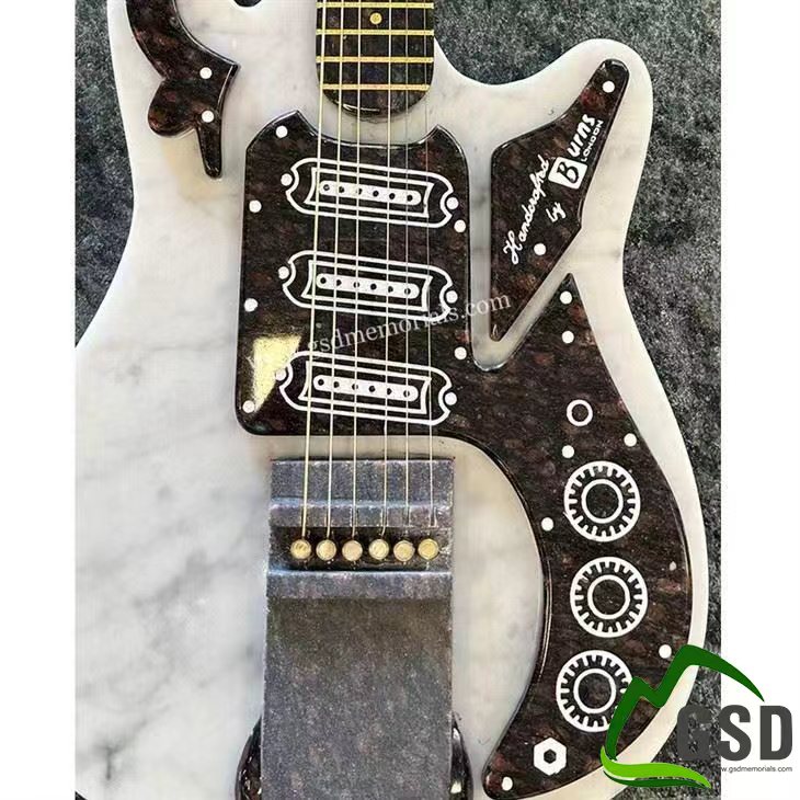 Marble Guitar With Cats Eyes Marble Guitar With Cats Eyes