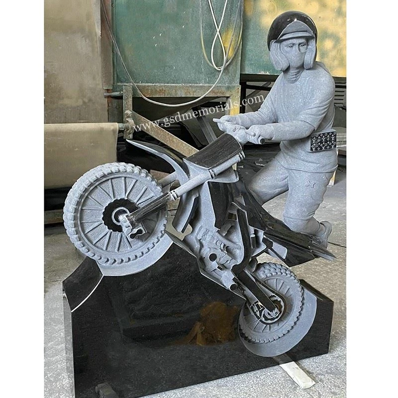 Motorcycle Headstones for Graves
