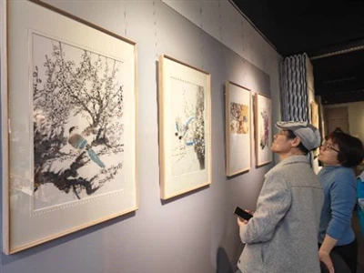 The Egret Island Plum Blossom Fragrance Plum Blossom Art Exhibition Kicks Off