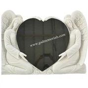 Angel Holding Heart Headstone