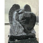 Angel with Heart Headstone
