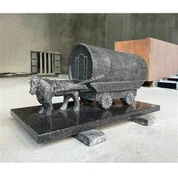 SADark Grey Bespoke Wagon And Horse