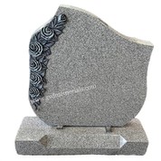Surf Grey Carving Roses Border Gravestone