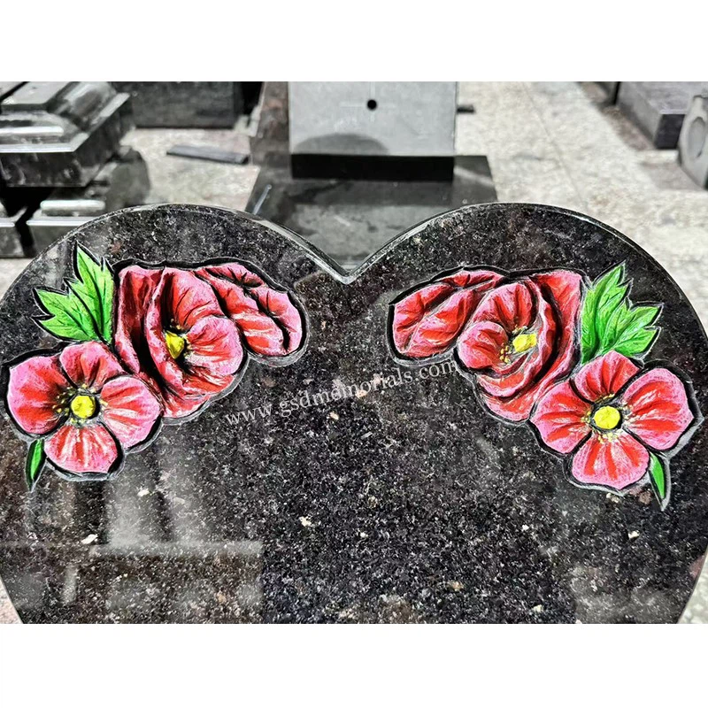Poppy Carving Headstone Poppy Carving Headstone