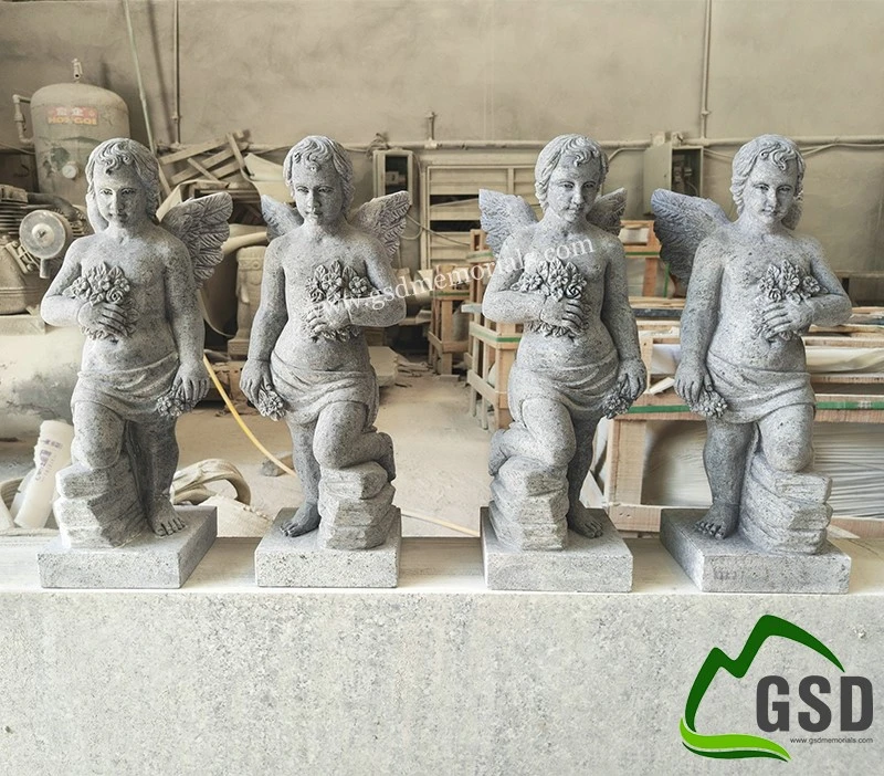 Granite Little Angel Statues Granite Little Angel Statues