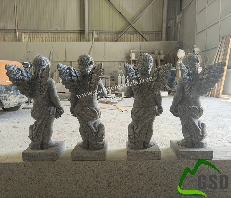 Granite Little Angel Statues Monument Granite Little Angel Statues Monument