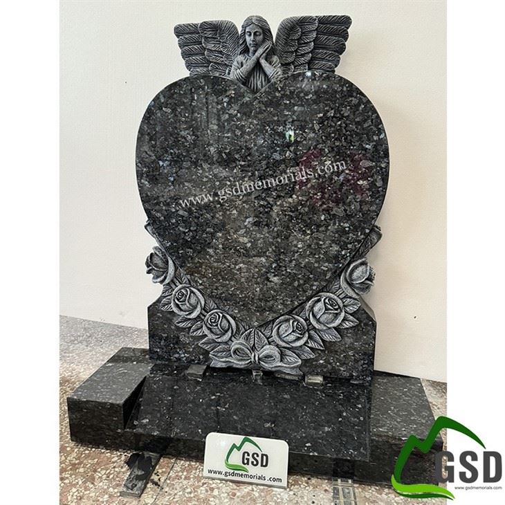 Roses and Angel Heart Tombstone
