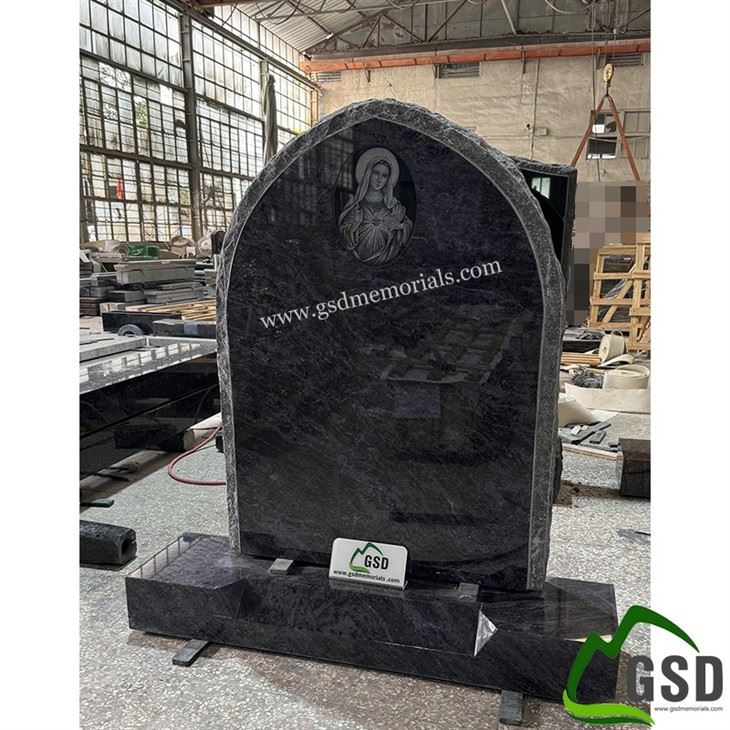 Rustic Gothic Top with Our Lady Etching Headstone