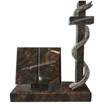 Book With Cross Tombstone