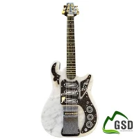 Marble Guitar With Cats Eyes