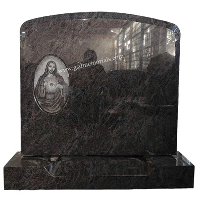 Our Lord Etching Headstone